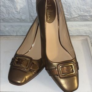 Cole Han Nike Air Gold/bronze Heel